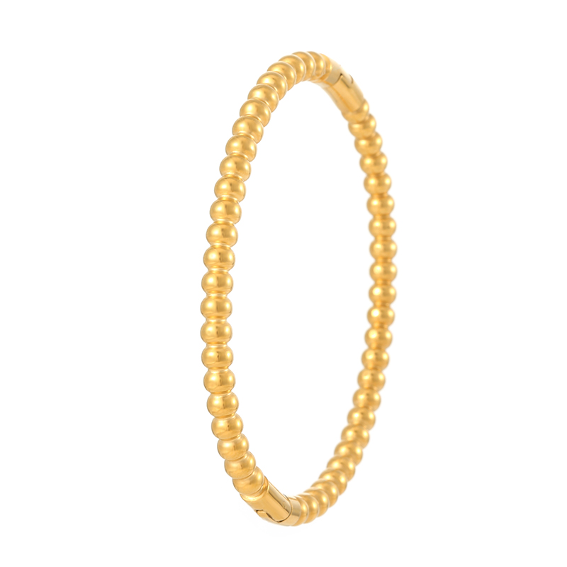 Factory Custom Price Versatile And Fashionable Golden Bamboo Shape Bracelet B2397