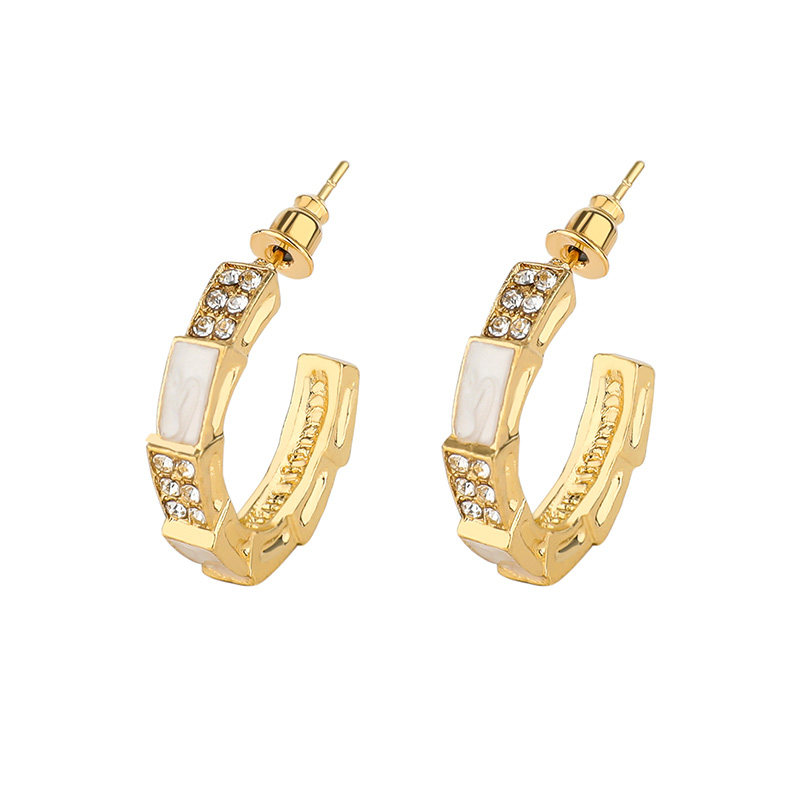 Fashionable Golden Round Earrings In Various Styles Design Factory Price E931-GO