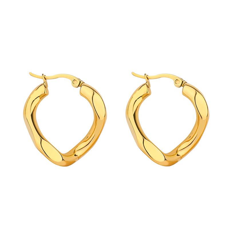 Fashionable Golden Round Earrings In Various Styles Design Factory Price E931-GO