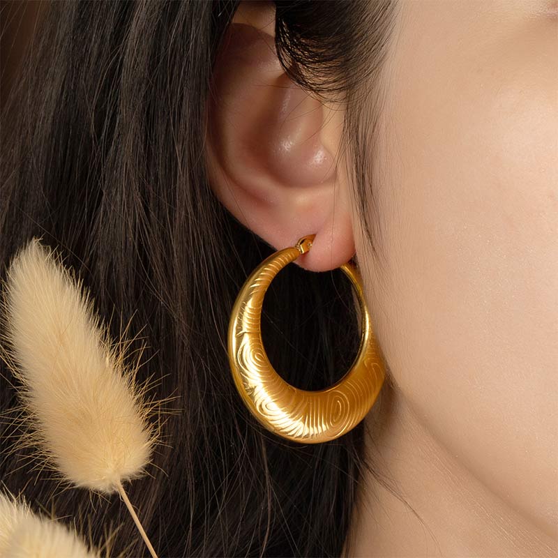 Gold Multi-Style Round Earrings