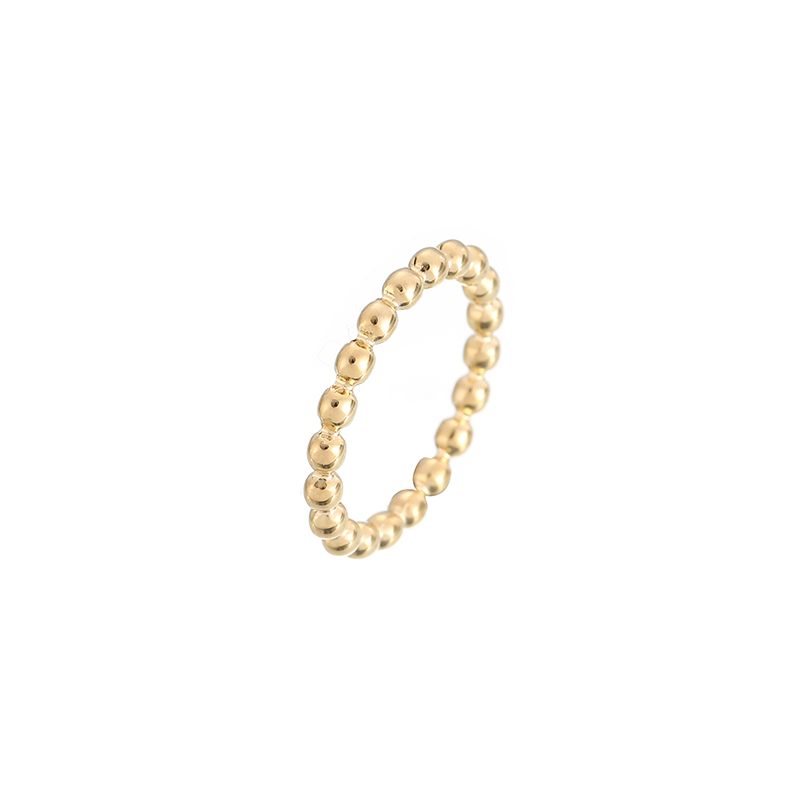 ODM OEM Price Gold Round Pearl Square Rings Factory R673