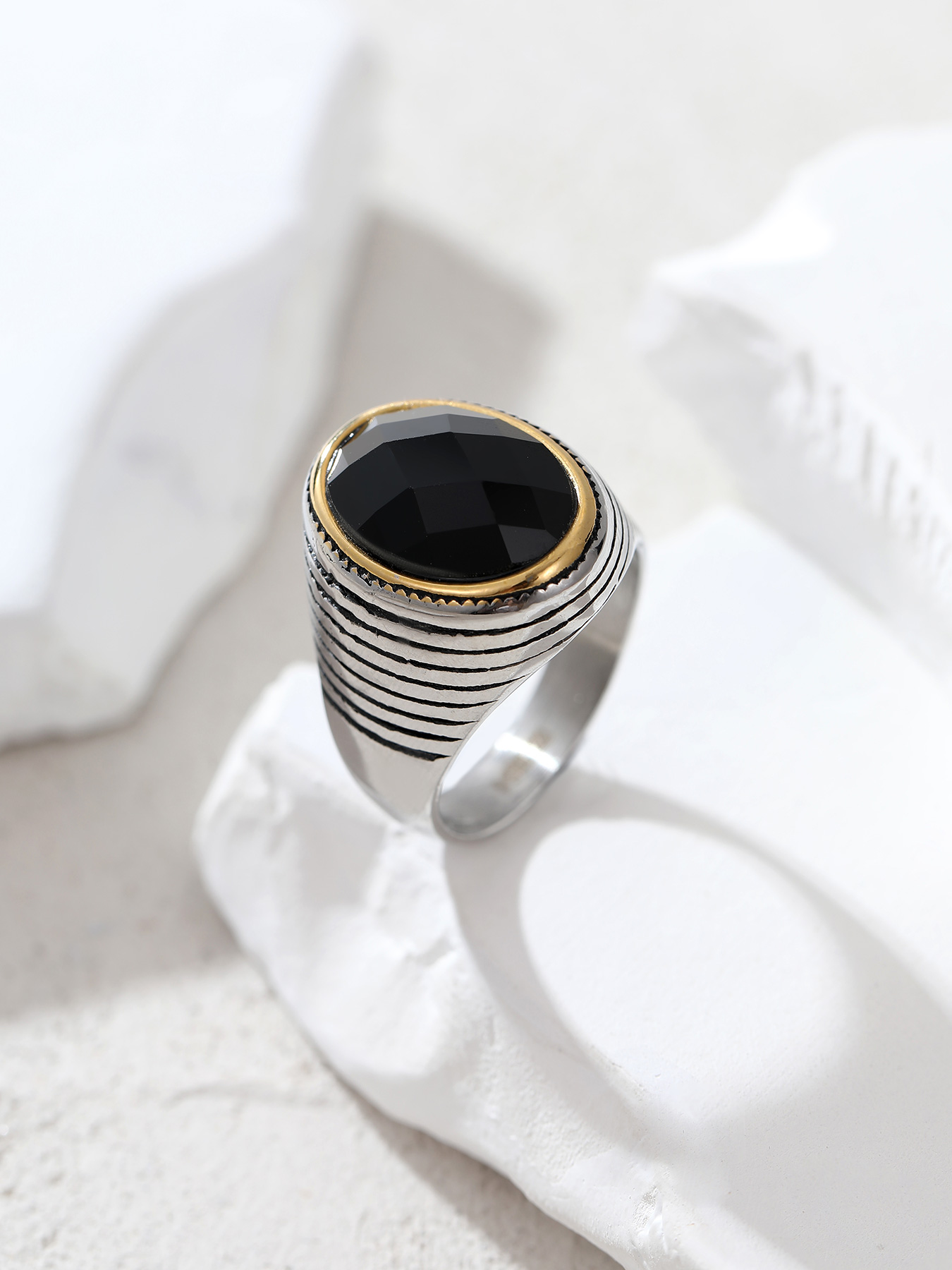 stainless steel men's ring