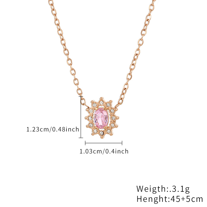 Wholesale Price Colorful Zircon Stones Necklace Own Design Jewelry