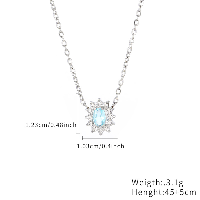 Wholesale Price Colorful Zircon Stones Necklace Own Design Jewelry