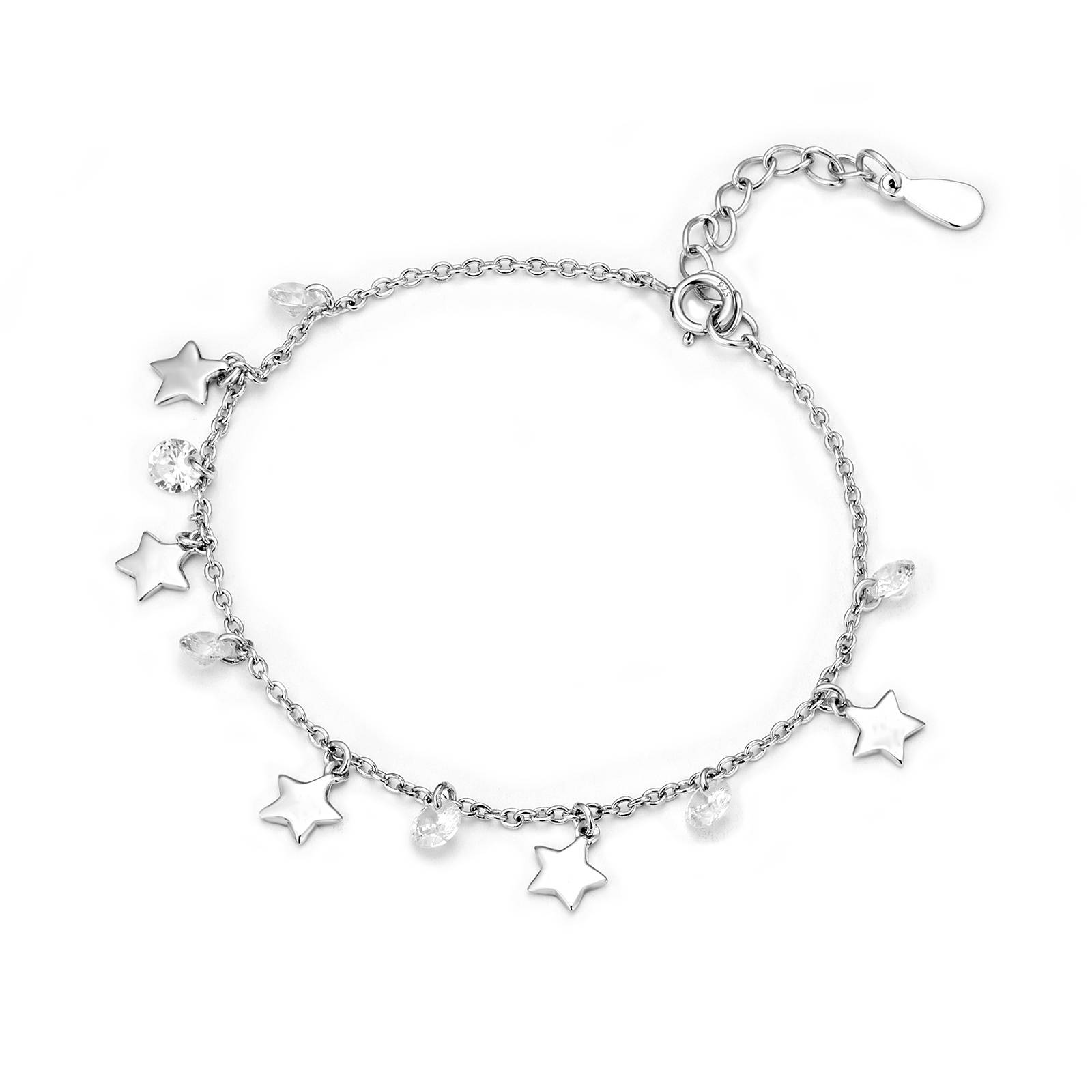 925 Sterling Silver Color Bracelets for Women Jewellery Gift SB-1