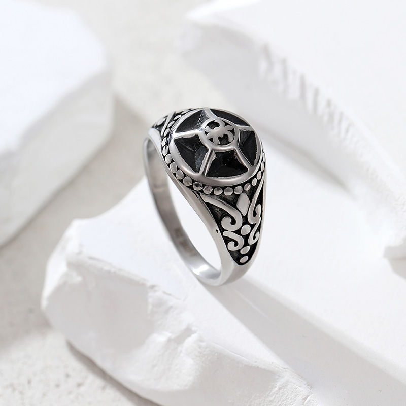 Stainless Steel Punk Rings for Men Hot Sale Vintage Men's Rings