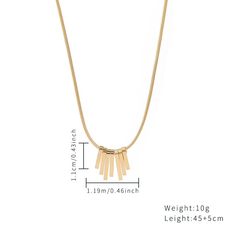 Custom striped fringe can be engraved pendant necklace