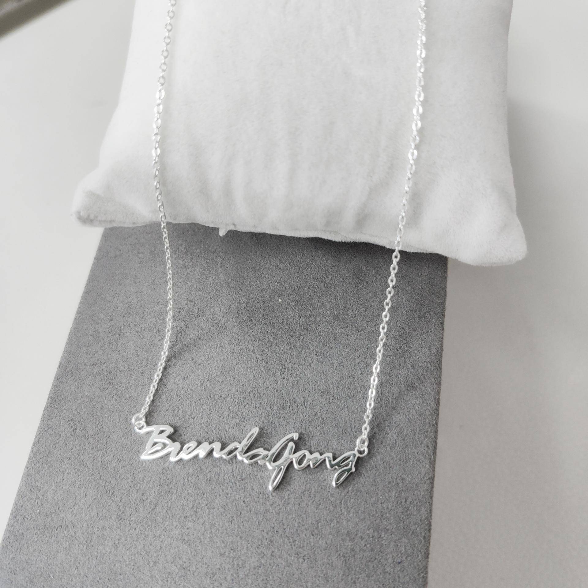 925 sterling silver personalized name necklace custom