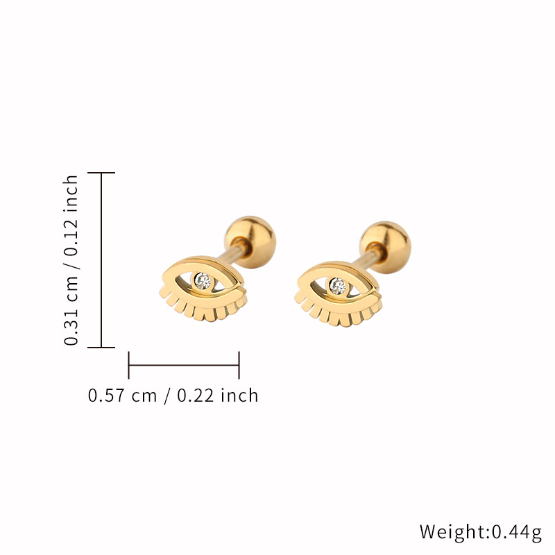 Wholesaling Gorgeous Body Piercings Titanium Butterfly Various Shape Zircon Setting Stud Earrings