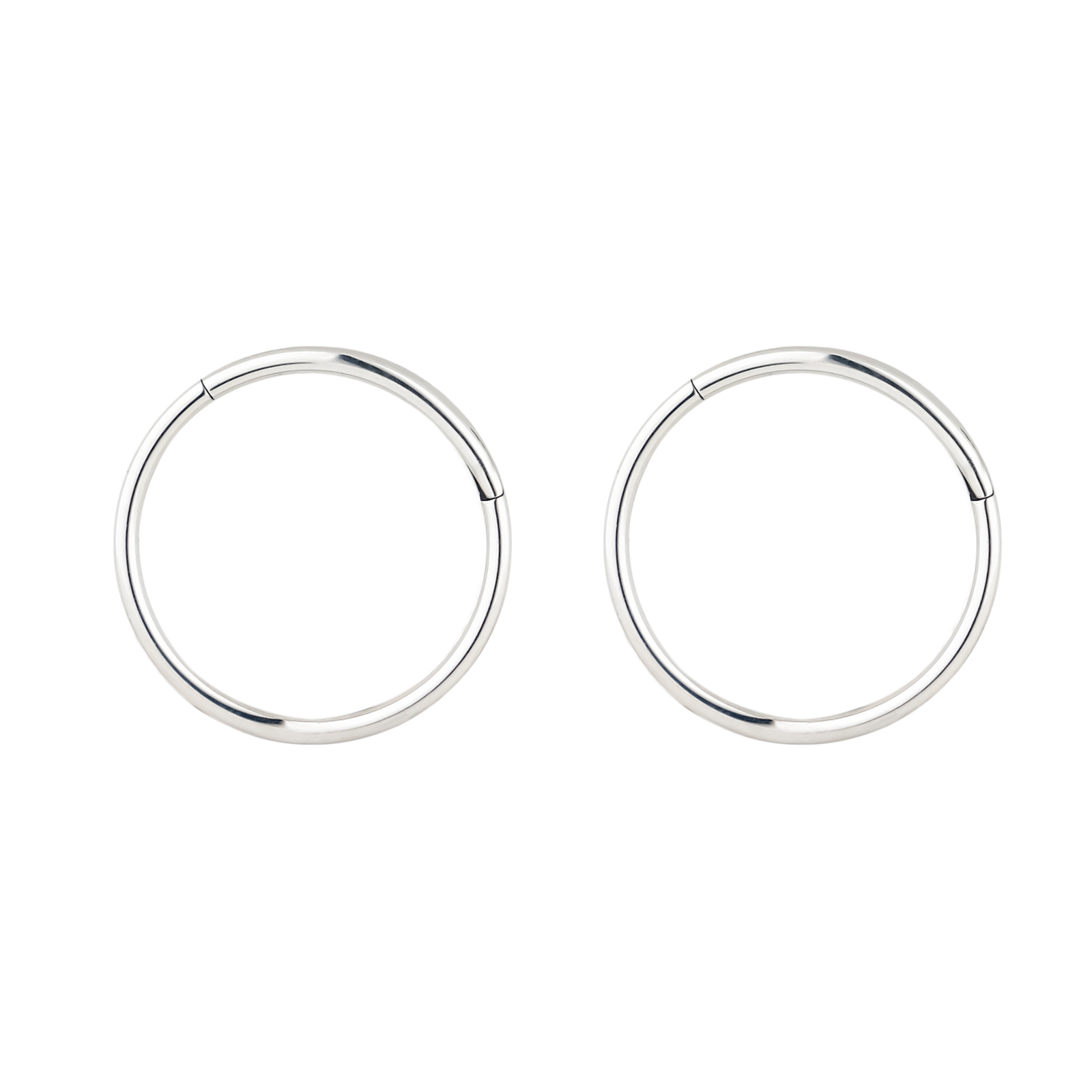 Simple Round Hoop Body Piercing Titanium Lip Stud Earrings Various Sizes Unisex