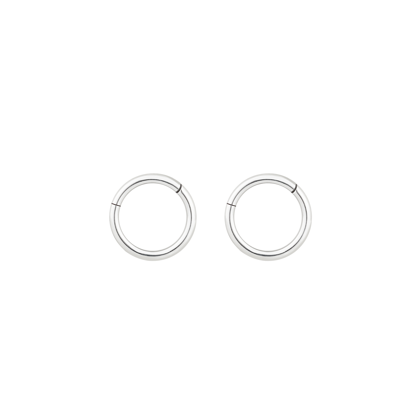 Simple Round Hoop Body Piercing Titanium Lip Stud Earrings Various Sizes Unisex