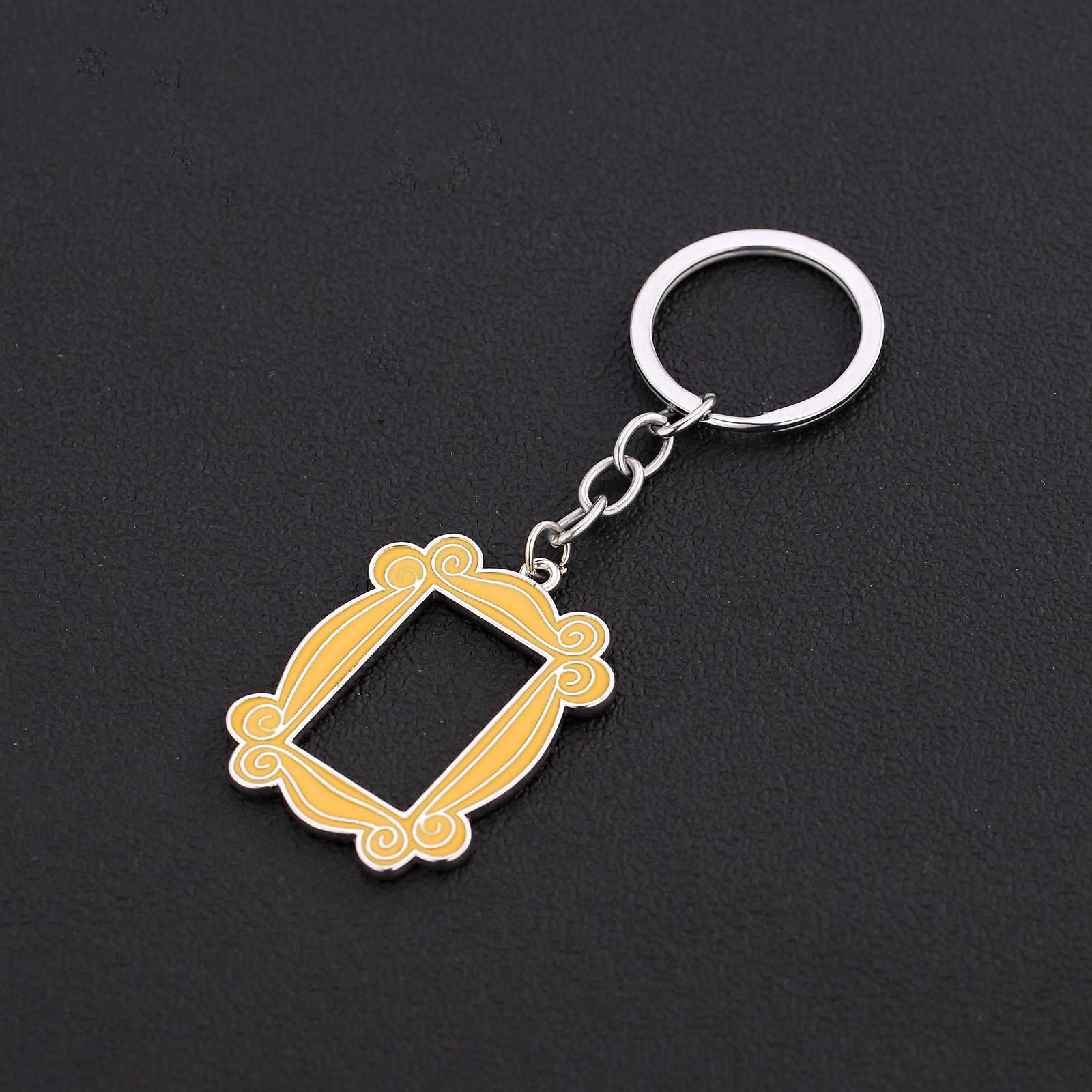 Custom enamel picture frame keychain
