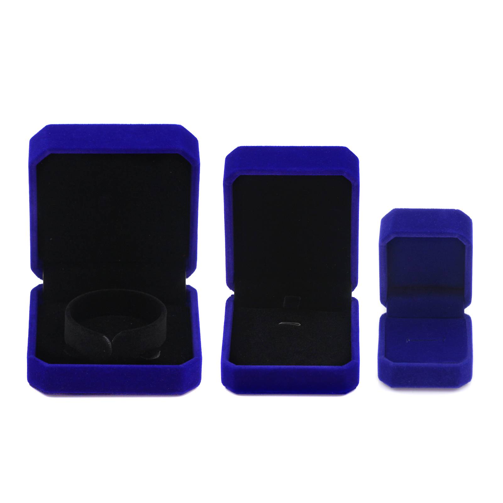 Manufacturers wholesale flannelette jewelry packaging box necklace earrings ring bracelet pendant 