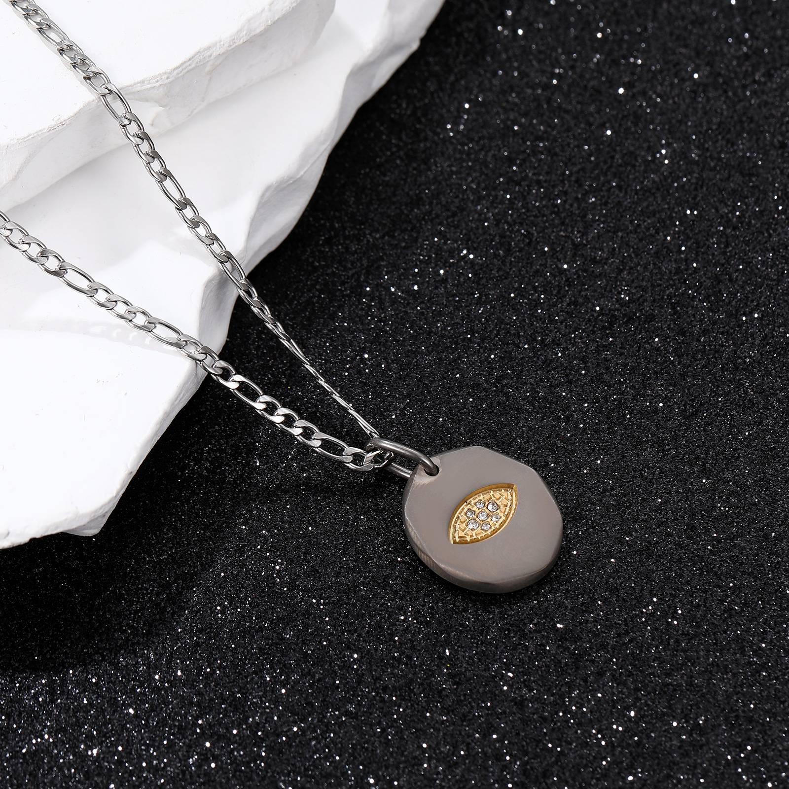  Titanium Pendant Hiphop Personality Accessories Long Male Fashionable Necklace